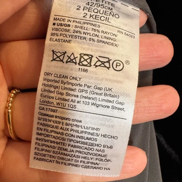 Banana Republic Black Velvet classic Blazer size 2 office holiday festive - Picture 5 of 8